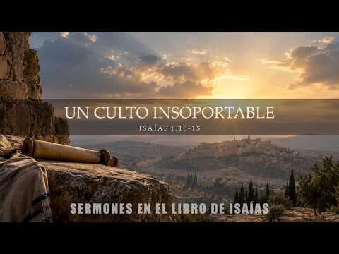 Un culto insoportable. Isaías 1: 10-15. Isaac Martínez.